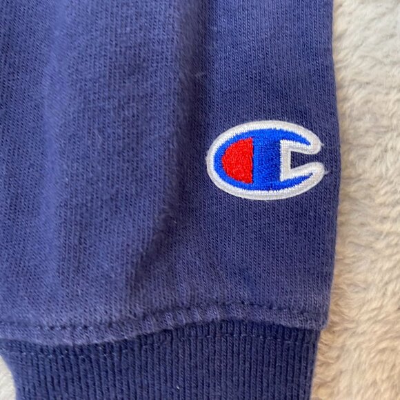 Champion Women's Sweatshirt Medium Colorblock Cropped Pullover Activewear White - Picture 6 of 10